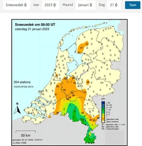 Sneeuwdek 21 januari 2023