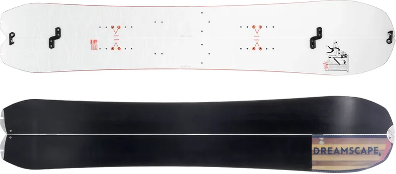 splitboard met stijgvellen