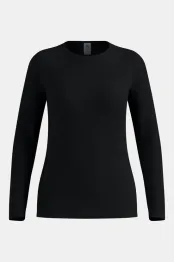 crew neck l s active light base layer dames