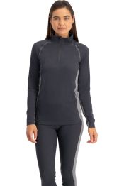Zip Neck Thermoshirt | Grijs | M